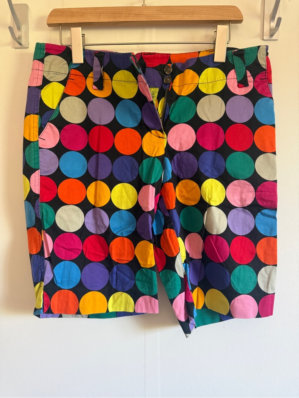 Loudmouth Golf Multicolour Polka Dot Bermuda Shorts Women’s Size 8 Vintage